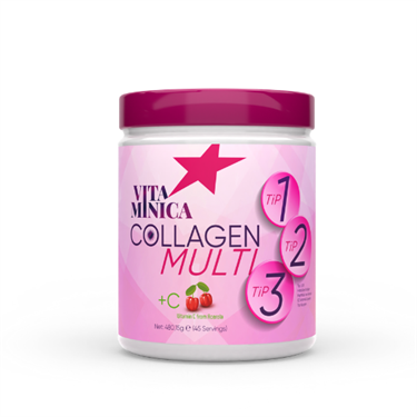 Vitaminica Collagen Multi +C Kavanoz - 45 Porsiyon (Sade)